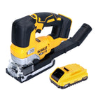 Sierra de calar pendular a batería DeWalt DCS 334 N 18 V sin escobillas + 1x batería 3,0 Ah - sin cargador