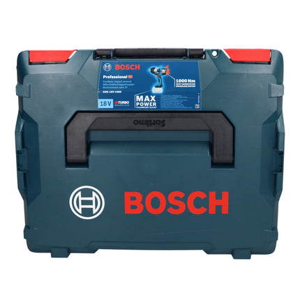 Bosch GDS 18V-1000 Avvitatore a impulsi professionale a batteria 18 V 1000 Nm BITURBO Brushless + 1x batteria ricaricabile ProCORE 8,0 Ah + caricabatterie + L-Boxx