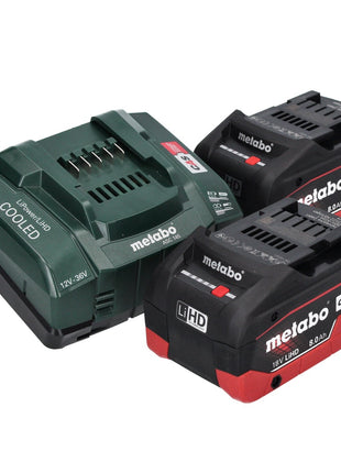 Scie sabre à batterie Metabo SSEP 18 LTX BL MVT 18 V sans balais + 2x batterie 8,0 Ah + chargeur