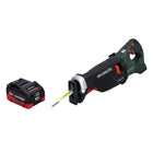 Scie sabre à batterie Metabo SSEP 18 LTX BL MVT 18 V sans balais + 1x batterie 10,0 Ah - sans chargeur