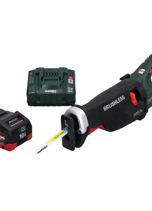 Scie sabre à batterie Metabo SSEP 18 LTX BL MVT 18 V sans balais + 1x batterie 10,0 Ah + chargeur