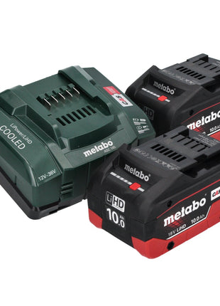 Scie sabre à batterie Metabo SSEP 18 LTX BL MVT 18 V sans balais + 2 batteries 10,0 Ah + chargeur