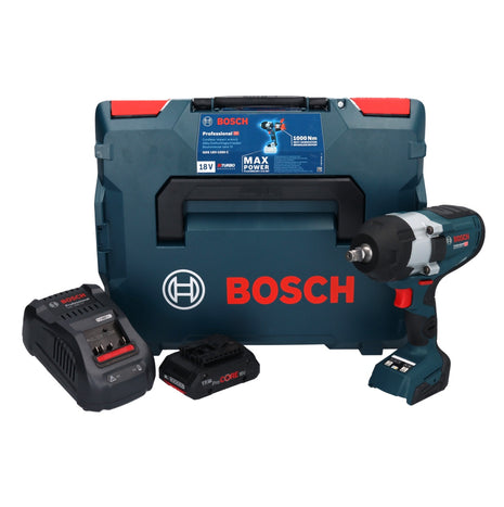 Bosch GDS 18V-1000 C Professional Akku Drehschlagschrauber 18 V 1000 Nm BITURBO Brushless + 1x ProCORE Akku 4,0 Ah + Ladegerät + GCY 42 Bluetooth Modul + L-Boxx - Toolbrothers