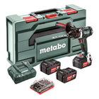 Metabo BS 18 LTX Impuls Set Akku Bohrschrauber 18 V 110 Nm + 3x Akku 4,0 Ah + Ladegerät + Bit Set 32 tlg. + metaBOX