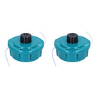 Makita 2x cabezales de 2 hilos Tap&Go 2,4 mm M8 y M10 x 1,25 LH (2x B-02945) para DUR182 / DUR187