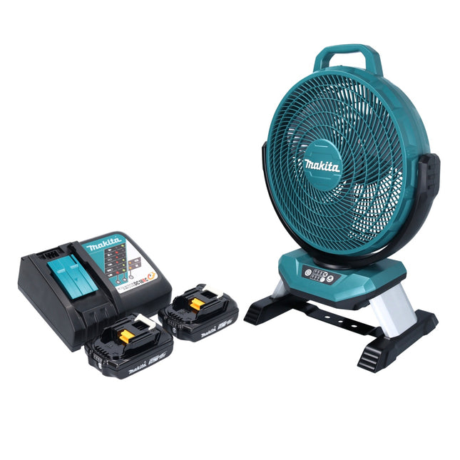 Ventilatore a batteria Makita DCF 301 RA 18 V 33 cm + 2x batteria ricaricabile 2,0 Ah + caricatore