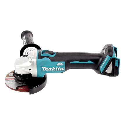 Makita DGA 504 RFJ 18 V Smerigliatrice angolare brushless a batteria 125 mm in valigetta Makpac + 2x Batterie 3,0 Ah + Caricatore