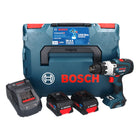 Bosch GSB 18V-150 C Trapano a percussione professionale a batteria 18 V 150 Nm Biturbo Brushless ( 06019J5105 ) + 2x batteria ricaricabile ProCORE 8,0 Ah + caricabatterie + L-Boxx