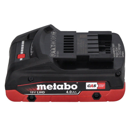 Metabo KH 18 LTX BL 28 Q Martello perforatore a batteria 18 V 3 J SDS plus Brushless + 1x batteria 4,0 Ah + metaBOX - senza caricabatteria