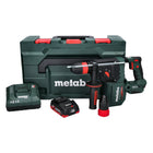 Metabo KH 18 LTX BL 28 Q Martello perforatore a batteria 18 V 3 J SDS plus Brushless + 1x batteria 4,0 Ah + caricabatteria + metaBOX