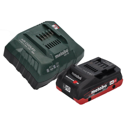 Metabo KH 18 LTX BL 28 Q Martello perforatore a batteria 18 V 3 J SDS plus Brushless + 1x batteria 4,0 Ah + caricabatteria + metaBOX