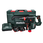Metabo KH 18 LTX BL 28 Q Akku Bohrhammer 18 V 3 J SDS plus Brushless + 2x Akku 4,0 Ah + Ladegerät + metaBOX