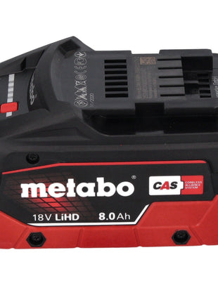 Metabo KH 18 LTX BL 28 Q Akku Bohrhammer 18 V 3 J SDS plus Brushless + 1x Akku 8,0 Ah + metaBOX - ohne Ladegerät