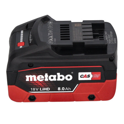 Metabo KH 18 LTX BL 28 Q Trapano a percussione a batteria 18 V 3 J SDS plus Brushless + 1x batteria 8,0 Ah + metaBOX - senza caricabatteria