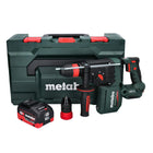 Metabo KH 18 LTX BL 28 Q taladro percutor de batería 18 V 3 J SDS plus sin escobillas + 1x batería 10,0 Ah + metaBOX - sin cargador