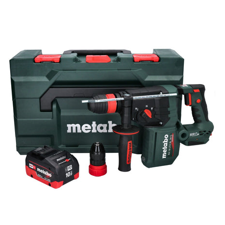 Metabo KH 18 LTX BL 28 Q Akku Bohrhammer 18 V 3 J SDS plus Brushless + 1x Akku 10,0 Ah + metaBOX - ohne Ladegerät