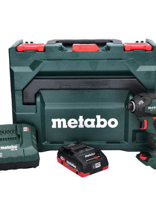 Metabo SSD 18 LTX 200 BL Atornillador de impacto inalámbrico 18 V 200 Nm 1/4" sin escobillas + 1x batería 4,0 Ah + cargador + metaBOX