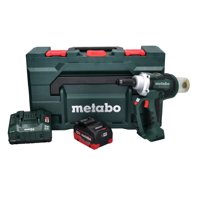 Metabo NP 18 LTX BL 5.0 Akku Blindnietpistole 18 V 10 kN Brushless + 1x Akku 8,0 Ah + Ladegerät + metaBOX
