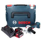 Bosch GWS 18V-7 Professional Akku Winkelschleifer 18 V 125 mm 22,23 mm Brushless + 2x Akku 3,0 Ah  + Ladegerät + L-Boxx