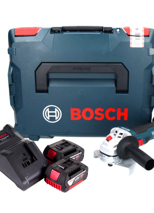 Bosch GWS 18V-7 Professional amoladora angular a batería 18 V 125 mm 22,23 mm sin escobillas + 2x batería 4,0 Ah + cargador + L-Boxx