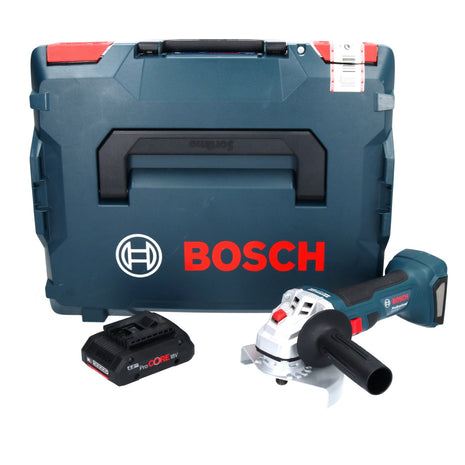 Bosch GWS 18V-7 Professional Meuleuse angulaire sans fil 18 V 125 mm 22,23 mm Brushless + 1x batterie ProCORE 4,0 Ah + L-Boxx - sans chargeur