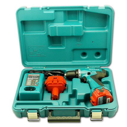 Makita 6271 12V Ni-MH Akku Bohr Schrauber + 2x Dinotech AKKU 3000 mAh 12 V + Makita DC 1414 Ladegerät + Makita Koffer - Toolbrothers