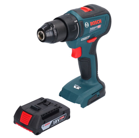 Bosch GSR 18V-55 Profesjonalna akumulatorowa wiertarko-wkrętarka 18 V 55 Nm bezszczotkowa + 1x akumulator 2,0 Ah - bez ładowarki