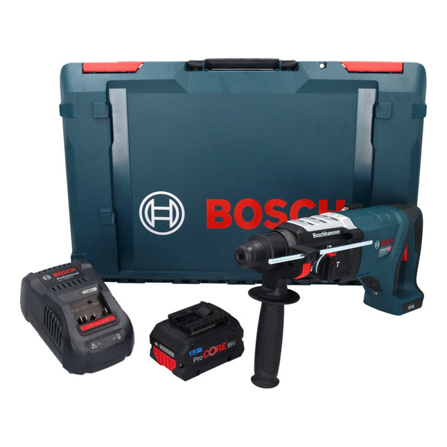 Bosch GBH 18V-28 DC Martello rotativo professionale a batteria 18 V 3,4 J SDS Plus Brushless + 1x batteria ProCORE 8,0 Ah + caricabatterie + XL-Boxx