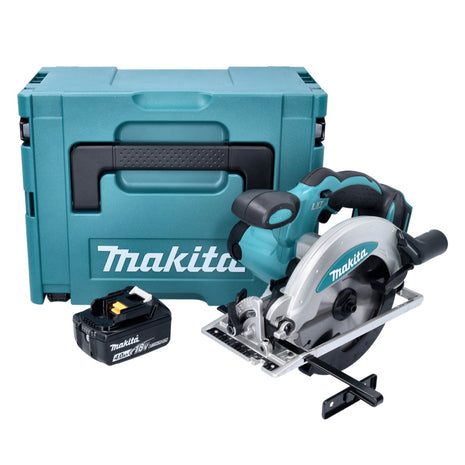 Makita DSS 610 M1J Scie circulaire 18 V 165 mm + 1x batterie 4,0 Ah + Makpac - sans chargeur