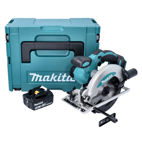 Sega circolare Makita DSS 610 T1J 18 V 165 mm + 1x batteria 5,0 Ah + Makpac - senza caricabatterie