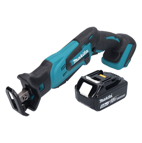 Makita DJR 185 T1 Akku Recipro Säbelsäge 18 V + 1x Akku 5,0 Ah - ohne Ladegerät