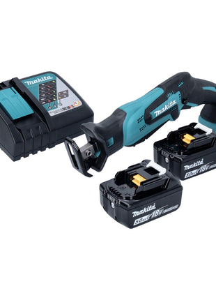 Makita DJR 185 RT Scie sabre récipro sans fil 18 V + 2x Batteries 5,0 Ah + Chargeur