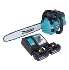 Motosierra a batería Makita DUC 406 RTB 36 V (2x 18 V) 40 cm sin escobillas + 2x batería 5,0 Ah + cargador