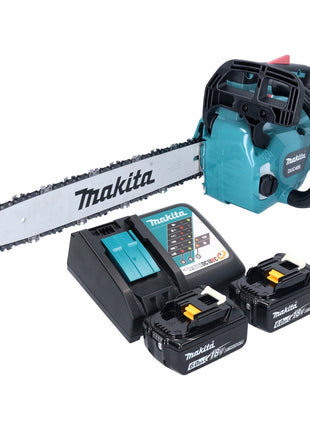 Makita DUC 406 RGB Akumulatorowa pilarka łańcuchowa 36 V ( 2x 18 V ) 40 cm bezszczotkowa + 2x akumulator 6,0 Ah + ładowarka