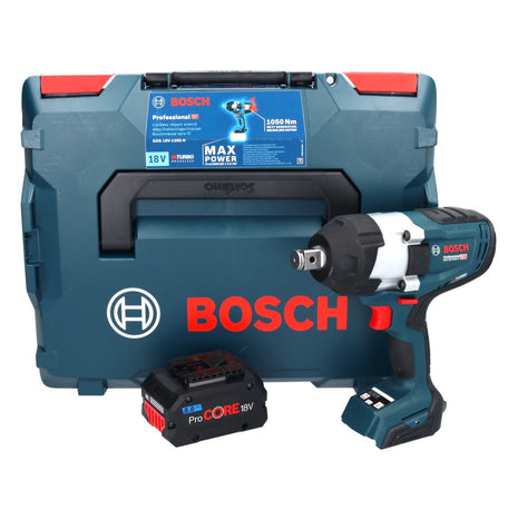 Bosch GDS 18V-1050 H  Akku Drehschlagschrauber 18 V 1050 Nm 3/4" Biturbo Brushless + 1x ProCORE Akku 8,0 Ah + L-Boxx - ohne Ladegerät