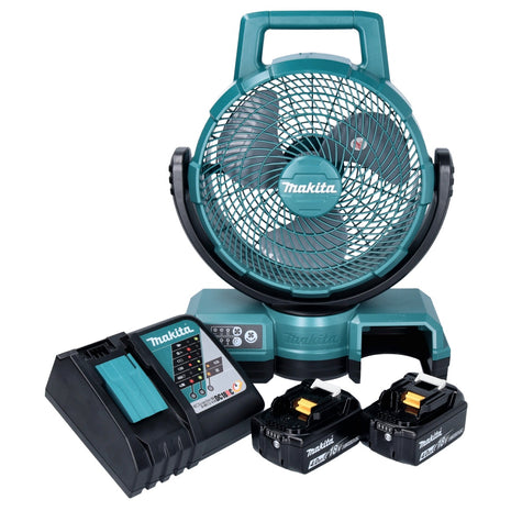 Makita DCF 203 RM ventilateur sans fil 14,4 V - 18 V + 2x batterie 4,0 Ah + chargeur