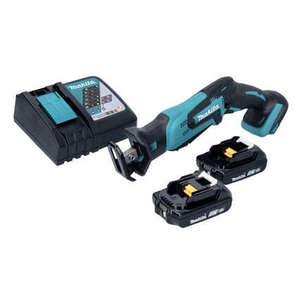 Sega alternativa a batteria Makita DJR 185 RA 18 V + 2x batteria ricaricabile 2,0 Ah + caricabatterie