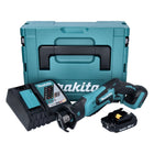 Makita DJR 185 RA1J sega alternativa a batteria 18 V + 1x batteria 2,0 Ah + caricabatterie + Makpac