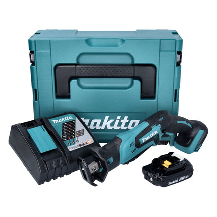 Makita DJR 185 RA1J sega alternativa a batteria 18 V + 1x batteria 2,0 Ah + caricabatterie + Makpac