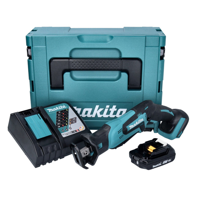 Makita DJR 185 RA1J sega alternativa a batteria 18 V + 1x batteria 2,0 Ah + caricabatterie + Makpac