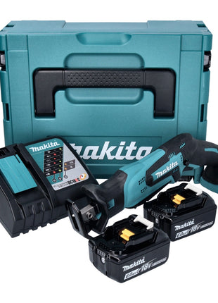 Makita DJR 185 RGJ Akku Recipro Säbelsäge 18 V + 2x Akku 6,0 Ah + Ladegerät + Makpac