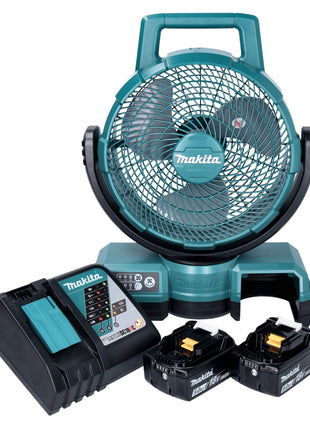 Makita DCF 203 RT Ventilateur sans fil 14,4 V - 18 V + 2x Batteries 5,0 Ah + Chargeur