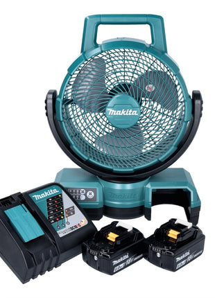 Makita DCF 203 RG Ventilateur sans fil 14,4 V - 18 V + 2x Batteries 6,0 Ah + Chargeur