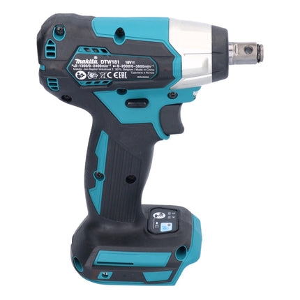 Avvitatore a impulsi a batteria Makita DTW 181 RA1 18 V 210 Nm 1/2" brushless + 1x batteria ricaricabile 2,0 Ah + caricabatterie