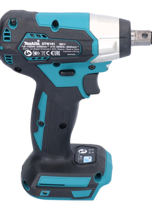 Makita DTW 181 RF1 Atornillador de impacto inalámbrico 18 V 210 Nm 1/2" sin escobillas + 1x batería 3,0 Ah + cargador