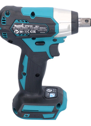 Makita DTW 181 RT Visseuse à choc sans fil 18 V 210 Nm 1/2" Brushless + 2x batterie 5,0 Ah + chargeur