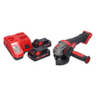 Amoladora angular a batería Milwaukee M18 FSAGV115XPDB-302 18 V 115 mm sin escobillas + 2x baterías 3,0 Ah + cargador