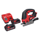 Seghetto alternativo a batteria Milwaukee M18 BJS-302 18 V + 2x batteria ricaricabile 3,0 Ah + caricabatterie