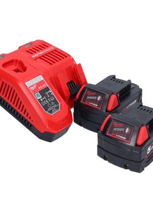 Milwaukee M18 BJS-502 Scie sauteuse sans fil 18V + 2x Batteries 5,0Ah + Chargeur