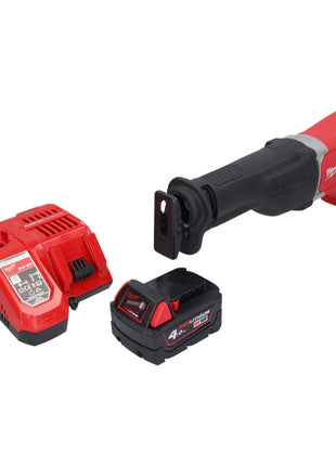 Milwaukee M18 BSX-401 akumulatorowa pilarka szablasta 18 V + 1x akumulator 4,0 Ah + ładowarka